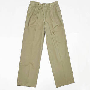 ■MADE IN THE USA 80年代デッドストック KHAKI JUNGLU チノパン・ベージュW34/約85㎝美品■