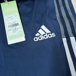 【新品】【タグ付き】adidasアディダス ハーフパンツ スポーツウェア ポリエステル 紺 ネイビー M