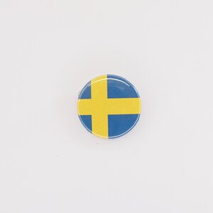 Button badge 25mm Swedish flag 缶バッジ スウェーデン国旗柄 Vespa Lambretta ベスパ ランブレッタ 50S 100 et3 GTR RALLY PX200E 160GS