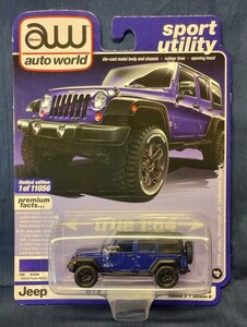 オートワールド 1/64 18年型 ジープ ラングラー ジェイケー アンリミテッド スポート auto world Jeep Wrangler JK Unlimited Sport 傷み有