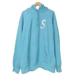 シュプリーム SUPREME ×スワロフスキー 21SS S Logo Hooded Sweatshirt Sロゴ パーカー 裏起毛 長袖 プルオーバー ロゴ刺? XL IBO53