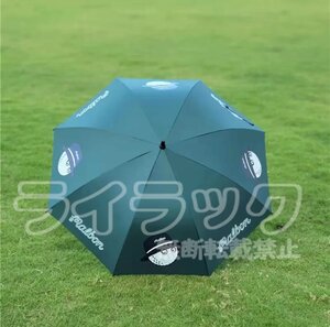 【グリーン】ゴルフ傘 ブルー 長傘 自動オープン 晴雨両用 日焼け防止 紫外線遮断99％ ブラックゴムコーティング