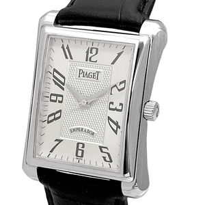 ピアジェ エンペラドール メンズ K18WG 18K 750 オートマ 自動巻き P10040 シルバー文字盤 PIAGET