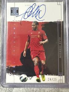 Glen Johnson 24/25 Silver パラレル 直筆サインカード　2023-24 Panini Impeccable Premier League Liverpool