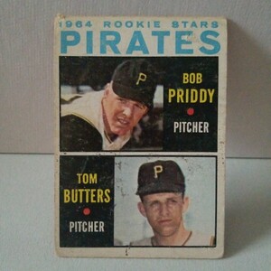 topps 1960年代 ヴィンテージ 大リーグ 野球カード 1964 ROOKIEI STARS PIRATES priddy/butters (検)bowman BBM 大谷翔平 