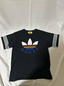 155 GUCCI×adidas Tシャツ グッチ×アディダス Tシャツ 1円スタート