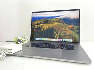 【良品☆充放電数86回】Apple MacBook Pro(16-inch,2019) A2141 Core i9(9880H)/2.3GHz RAM:16GB/SSD:1TB AC付 16インチ Sonoma 動作品