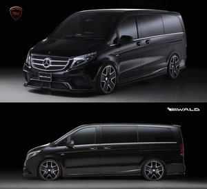 【WALD Black-Bison】 Mercedes-Benz W447 Vクラス 2015y～ 3点 キット V220d ブラックバイソン エアロ スポイラー フロント リア バンパー