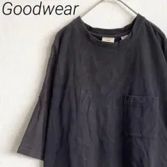 Goodwear ロングワンピース 胸ポケット サイドスリット 大きめ ゆったり