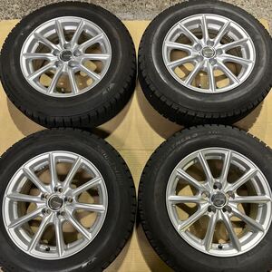 【スタッドレス】【バリ溝！22年製造】【195/65R15】【50プリウスサイズ】BRIDGESTONE アイスパートナー2＋BRIDGESTONE ECOFORME 4本セット