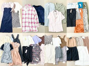 ★未使用 タグ付き レディース 40点 まとめ LOWRYS FARM UNIQLO AMERICAN トップス ボトムス ワンピース 等 サイズMIX 卸 現状品 11.8kg