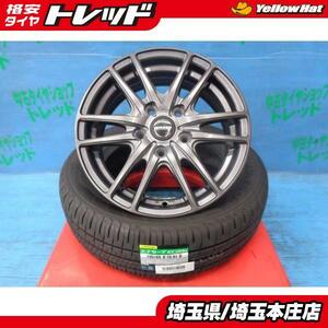 送料無料 4本 夏 タイヤ ホイール セット WAREN 15インチ ダンロップ エナセーブ EC204 195/65R15 91H 庄 ノア ヴォクシー ステップワゴン