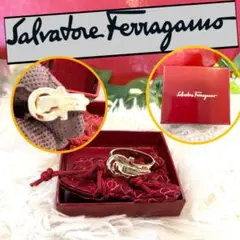 匿名発送❤️Ferragamo フェラガモ スカーフリング  ガンチーニ ケース付