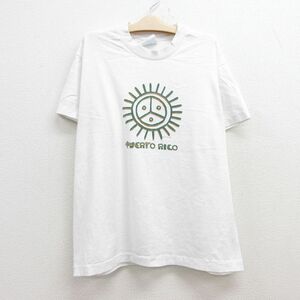 古着 ヘインズ 半袖 ビンテージ Tシャツ キッズ ボーイズ 子供服 90s プエルトリコ クルーネック 白 ホワイト 22jun23