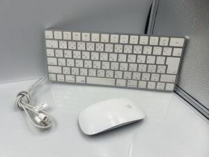 ◆11018) Apple Magic Keyboard A1644 Magic Mouse A1657 ワイヤレス キーボード マウス PC周辺機器 アップル 中古