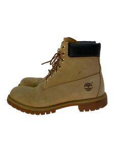 Timberland◆ブーツ/28.5cm/BEG/スウェード/10061 a6798/イエローブーツ/色褪せあり