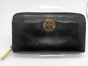 TORY BURCH ラウンドファスナー長財布 ブラック トリーバーチ