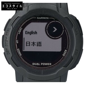 1円 GARMIN ガーミン INSTINCT 2 DUAL POWER タフネスGPSウォッチ 腕時計 ブラック メンズ