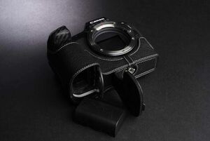 本革 新品 Canon キャノン EOS R用 本革カメラケース ブラック