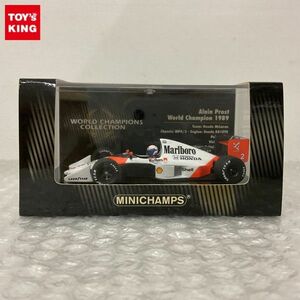 1円〜 ミニチャンプス 1/43 Alain Prost ワールドチャンピオン 1989 Honda McLAREN MP4/5 ＃2