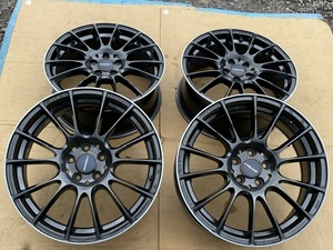 中古ホイール４本セット　WEDSSPORTS RACING 日本製 17×7JJ+48 PCD100 SUBARU STI, Corolla , Prius 等