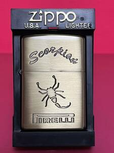 ZIPPO/ ジッポ ー/ PIRELLI/ ピレリ スコーピオン オイルライター 未使用 2002年