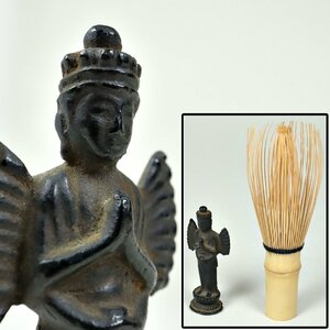 仏教美術 室町期 古銅 千手観音立像 仏像 豆仏 骨董品 古美術品 680969uqN