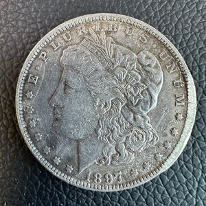 1円～◇◆モルガン銀貨◆◇1897年 アメリカ 1ドル銀貨 イーグル銀貨 1枚組 総量26.6g 変形あり 同梱可 収集家放出品 99