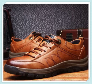 XX-PU-D01 665 BROWN/サイズ43 新品未使用 英国風レザーシューズ ドライビングシューズ ビジネス 軽量 防滑 紳士靴 通気グ