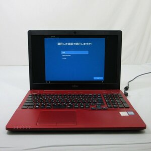 1円～FUJITSU LIFEBOOK AH53/X Core i7-6700HQ 2.6GHz/8GB/新品SSD480GB交換済/Blu-ray/15インチ/Windows10Home【山形出荷】