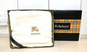 Burberrys バーバリー ★ コットンベロアシーツ ・シーツ ★ ホースマーク刺しゅう入り・ふちノヴァチェック柄