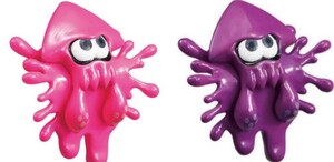 ☆Splatoon スプラトゥーン イカしたインクジャックマスコット「ピンク パープル」イヤホンジャック仕様 フィギュア 2種セット ガチャ 食玩