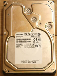 【HDD 6TB 3.5inch 動作確認済】 TOSHIBA MD05ACA600 6001.1 GB (50) 