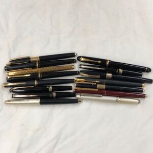 ★1円スタート ペン先 14K 18K 万年筆　まとめ　15本　 PILOT PARKER SHEAFER Elabo ELITE等　