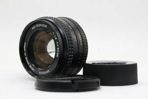 【訳あり品】 ミノルタ Minolta New MD 50mm F1.4 前後キャップ付き レンズ v2618