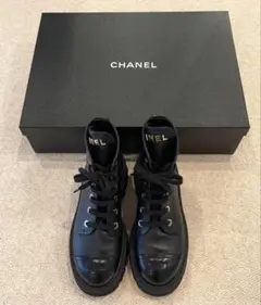 【極美品】【値下げ】CHANEL シャネル 2023AW 厚底ブーツ