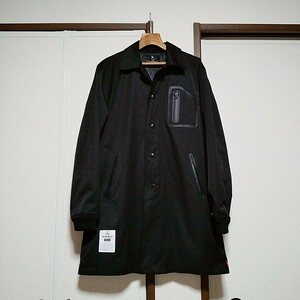 ★VIRGO wear works ステンカラー コート ブラック 黒 ヴァルゴ ウェア ワークス ナイロン 