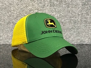 【未使用品】205HB クール★JOHN DEERE ジョン・ディア キャップ 帽子CAP ファンにも嬉しいクールなJDカラーにブラックロゴ《FREEサイズ》