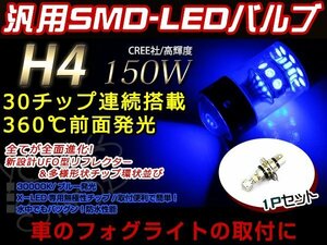 定形外送料無料 HONDA シグナスX 1YP LED 150W H4 H/L HI/LO スライド バルブ ヘッドライト 12V/24V HS1 ブルー リレーレス