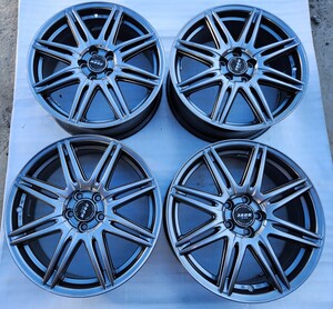 モンツァジャパン製 プリウス カローラ BRZ等 17×7J PCD100 +48 短期間使用品 スタッドレス用等 発送のみ