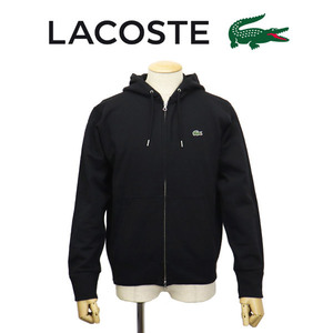 LACOSTE (ラコステ) SH101EL プレミアムコットン ジップスウェットパーカ LC290 031ブラック 3-S