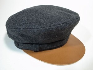 【送料無料 即決】廃番デッドストックNew York HatニューヨークハットNewYorkHat Wool Fiddlerマリンキャップ キャスケット 灰 L新品 USA製