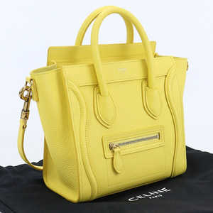 中古良品セリーヌCELINE ラゲージナノ ブランド トートバッグ 18924 3DRU 11CT ランク：A us-2 2WAY ショルダー レディース 返品可能