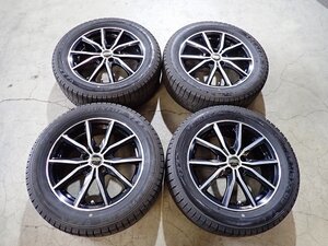 YS14324【送料無料205/55R16】プリウス ウィッシュ 86 BRZなどへ ダンロップ 中古スタッドレス ★16×6J 100/5H ET43★1円スタート