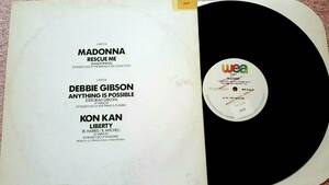 ブラジル盤 貴重 12” シングルレコード : Debbie Gibson（デビー・ギブソン）Anything is Possible / MADONNA（マドンナ）Rescue Me