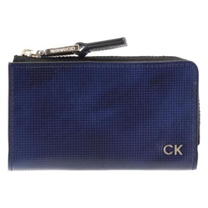 CK CALVIN KLEIN カルバンクライン 牛革 キーケース ４連仕様 小銭入れ付き ネイビー この他にも出品中です♪ CK18605