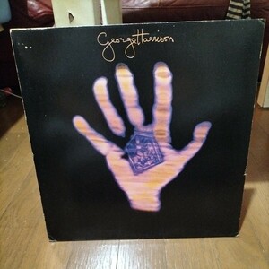 ロック輸入盤中古レコード　GEORGE HARRISON　Living in the material world 米盤　ジョージハリスン　ビートルズ　Beatles