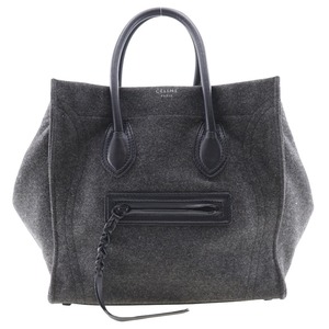 CELINE セリーヌ ラゲージファントム トートバッグ フェルト レディース【I131824039】中古