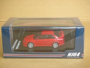 ホビージャパン HJ64 1/64 三菱ランサー GSR エボリューション 5 (CP9A) 1998 マッドフラップ付き パルマーレッド 完成品