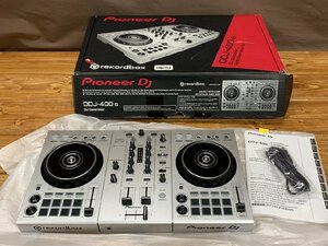 【W5-0238】1円 未使用品 パイオニア rekordbox対応 2ch DJコントローラー DDJ-400-S/silver 取扱説明書/元箱付き【千円市場】